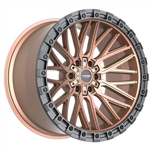 [608189570MZBR] VORTEK VRT-608 MATTE BRONZE WITH BLACK BEAD RING 18X9.0 6X135/6X5.5 +0 +106.1 *NC*