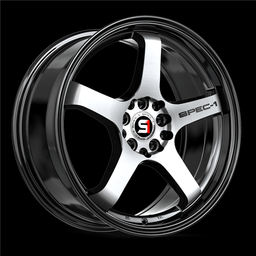 [SPT-312093638BM] SPEC-1 SPT-31 GLOSS BLACK & MACHINED 20X9.0 5X112/5X4.5 +38 +73.1 *NC*
