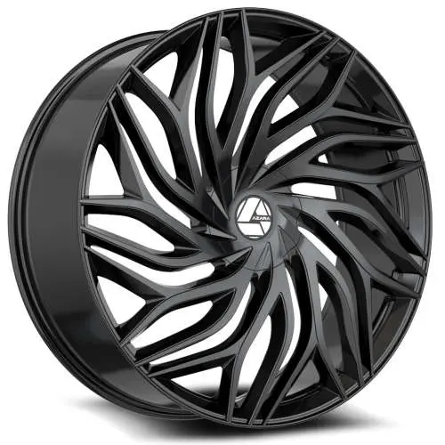 [AZA-53722955722GB] AZZARA AZA-537 GLOSS BLACK 22X9.5 6X135/6X5.5 +22 +108 *NC*