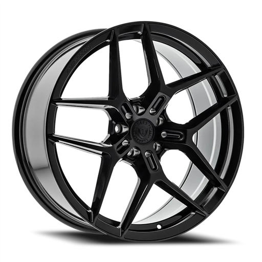[D18285545+38GB] DEFY D-18 GLOSS BLACK 20X8.5 5X114.3 +38 +73.1