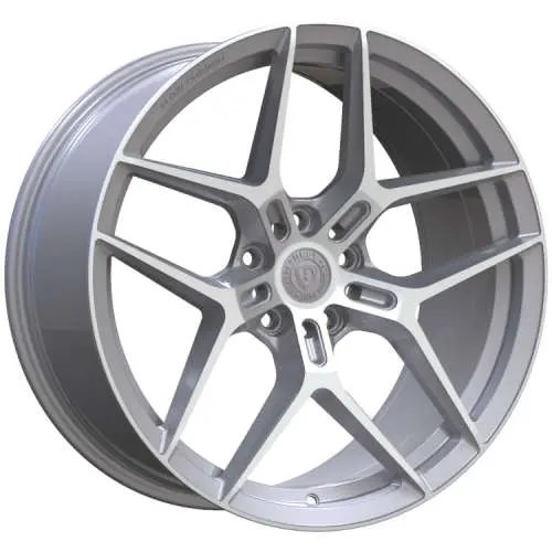 [D18285545+38SM] DEFY D-18 SILVER MACHINED 20X8.5 5X114.3 +38 +73.1