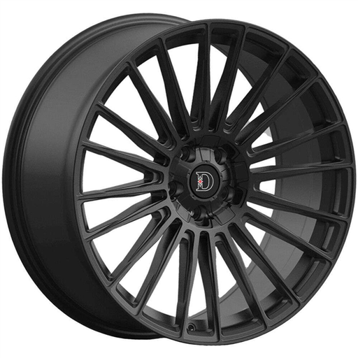 [D12775055+35SB] DEFY-WHEELS D12 SATIN BLACK 17X7.5 5X112/5X4.75 +35 +73.1