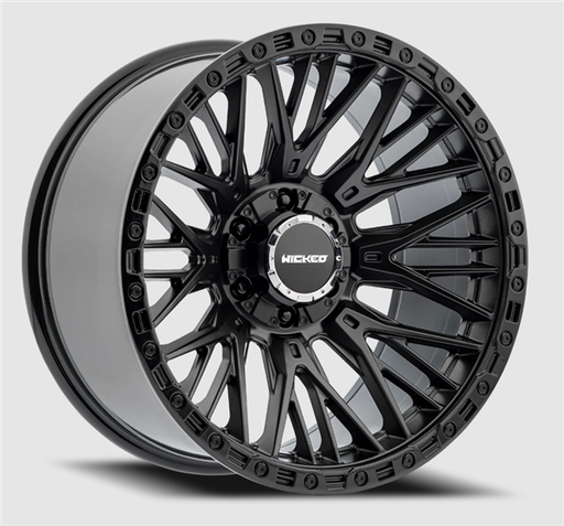 [W827200267-18GS] WICKED OFFROAD W827 SATIN BLACK WITH GLOSS BLACK LIP 20X10 6X135/6X139.7 -18MM 106.1