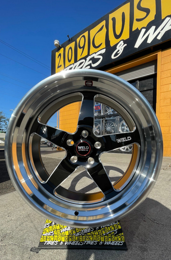 (SET OF 4) 22" WHEELS WELD STREET VENTURA S104 22X8.5 22x10.5 STAGGERED 5X127 FOR CHEVY OBS WITH TIRES 255-30-22 FRONT AND 295-30-22 REAR SHIPS MOUNTED AND BALANCED