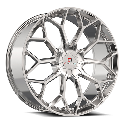 [CLV-44229561351397+25NC] CAVALLO CLV-44 NANO CHROME 22X9.5 6X135/6X139.7 +25 +108 *NC*