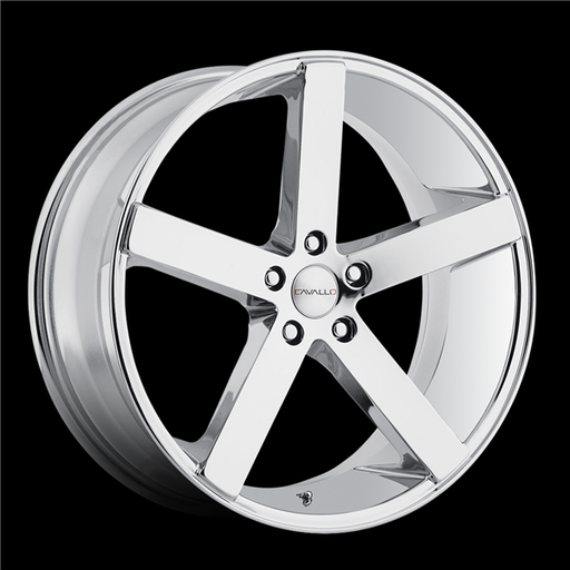 [CLV-522905120+18NC] CAVALLO CLV-5 NANO CHROME 22X9.0 5X120 +35 +74.1 *NC*
