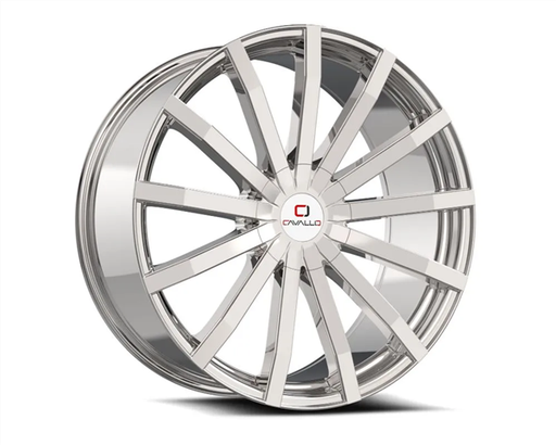[CLV-52228551143120+38NC] CAVALLO CLV-52 NANO CHROME 22X8.5 5X114.3/5X120 +35 +74.1 *NC*