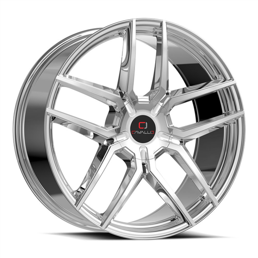 [CLV-55188051143120+35NC] CAVALLO CLV-55 NANO CHROME 18X8.0 5X120/5X114.3 +35 +74.1 *NC*