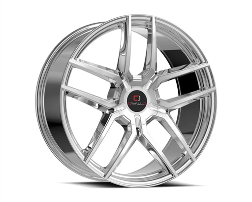 [CLV-55228551121143+38NC] CAVALLO CLV-55 NANO CHROME 22X8.5 5X114.3/5X112 +38 +74.1 *NC*