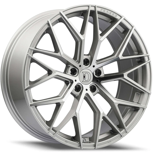 [D07285547+32SM] DEFY-WHEELS D07 SILVER MACHINE FACE 20X8.5 5X120 +35 +72.6