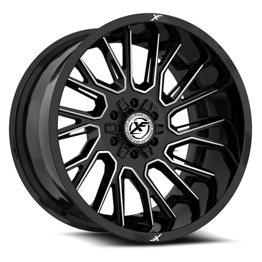 [XF-230201061351397-24BM] XF OFF-ROAD XF-230 GLOSS BLACK & MACHINED 20X10 6X135/6X5.5 -24 +106.4 *NC*