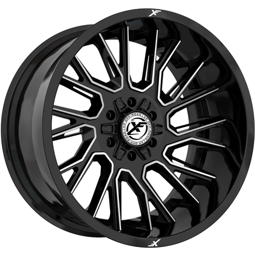 [XF-230209061351397+12BM] XF OFF-ROAD XF-230 GLOSS BLACK & MACHINED 20X9 6X135/6X5.5 +12 +106.4 *NC*