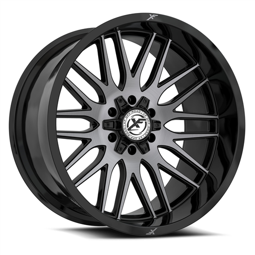 [XF-240201061351397-12GBUDT] XF OFFROAD-XF240 GLOSS BLACK BRUSHED+DARK TINT 20X10 6X135/6X5.5 -12 +106.4 *NC*