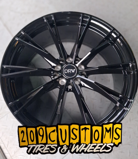 (SET OF 4)18" WHEELS DRW D23 5X114.3 + 5X100 GLOSS BLACK TOYOTA, ACURA, LEXUS, SCION, NISSAN, CIVIC, ACCORD FREE SHIPPING