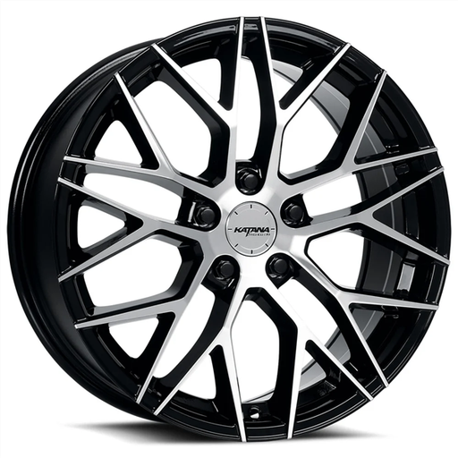 [KR10-188054GSF] KATANA RACING KR10 18X8 5X114.3 +40 C.B 73.1 GLOSSY SILVER MACHINE FACE