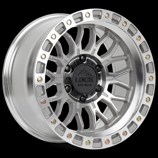 [COMBAT-7969MC] LOCK OFFROAD COMBAT 17X9 6X139.7 +1 C.B 106.2 MACHINE WITH CLEAR COAT