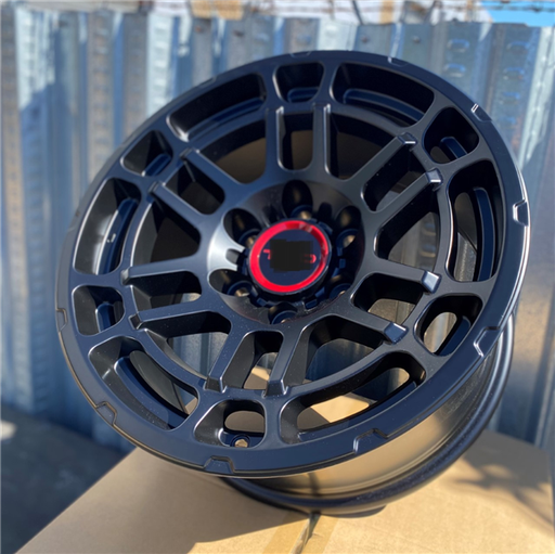 [TR6MB1752+5] TR-6 MATTE BLACK 17X8.0 6X5.5 +5 +106.1 *AW*