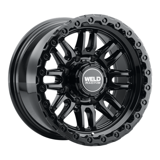 [W18479082450] 17x9 Swift 8x165.1  ET-12 BS 4.50 Gloss Black - Gloss Black Ring 125.1