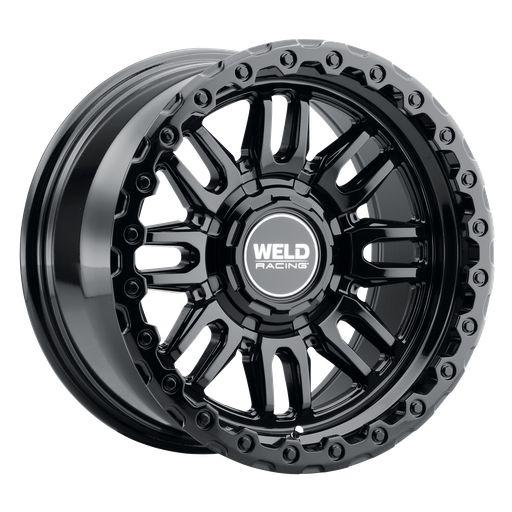 [W18479098450] 17x9 Swift 6x135 6x139.7 ET-12 BS 4.50 Gloss Black - Gloss Black Ring 106.1