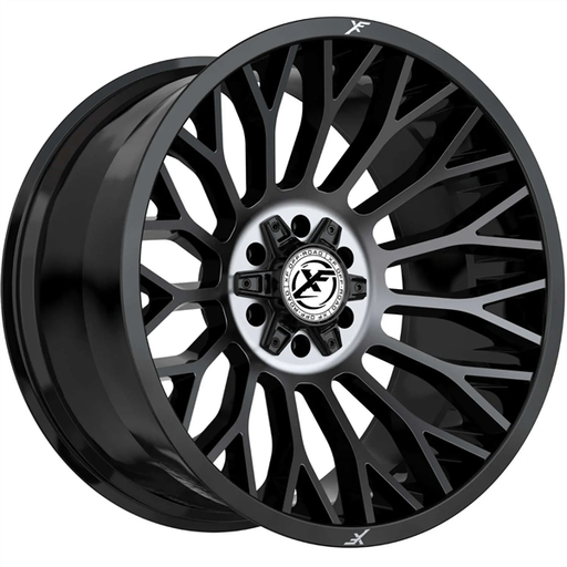 [XF-237201061351397-12GBUDT] XF OFF-ROAD XF-237 GLOSS BLACK & BRUSHED DDT 20X10 6X135/6X5.5 -12 +106.4 *NC*
