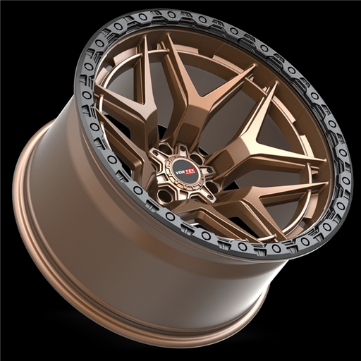 [603201057-24MZBR] VORTEX VRT-603 MATTE BRONZE WITH BLACK BEAD RING 20X10 6X135/6X5.5 -24 +106.1 *NC*