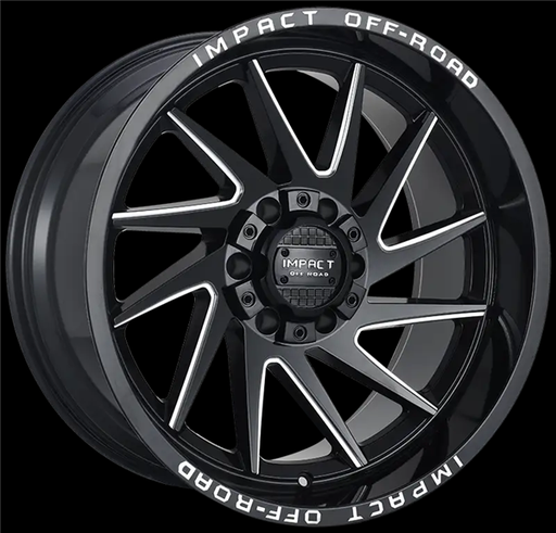 [824GBX-21066-12] 20X10 IMPACT 824 6X139.7/6X135 -12MM (87.1MM) GLOSS BLACK MILLED WINDOWS