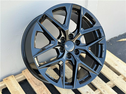 [GM8GB2252+24] GM-8 GLOSS BLACK 22X9.0 6X5.5 +24 +78.1 *AW*