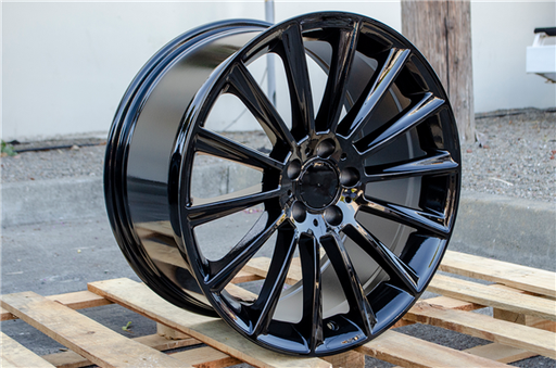 [MB4GB1825+35] MB-4 GLOSS BLACK 18X8.0 5X112 +35 +66.6 *AW*