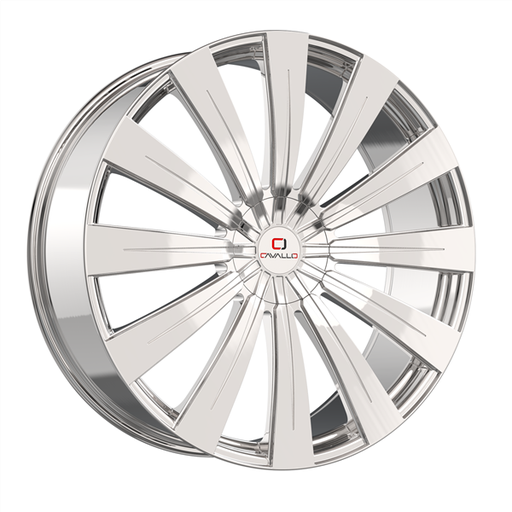 [CLV-49208551143120+35NC] CAVALLO CLV-49 NANO CHROME 20X8.5 5X114.3/51X20 +35 +74.1 *NC*E