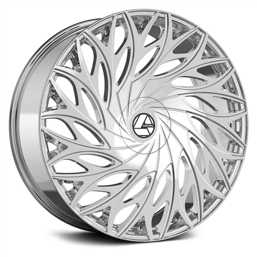 [AZA-52522953915NC] AZARA AZA-525 NANO CHROME 22X9.5 5X115/5X120 +15 +74.1 *NC*