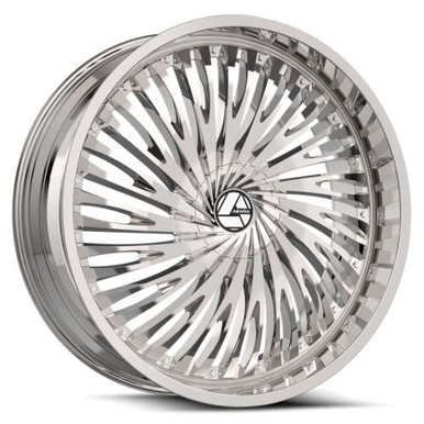 [AZA-52622953915NC] AZARA AZA-526 NANO CHROME 22X9.5 5X115/5X120 +15 +74.1 *NC*