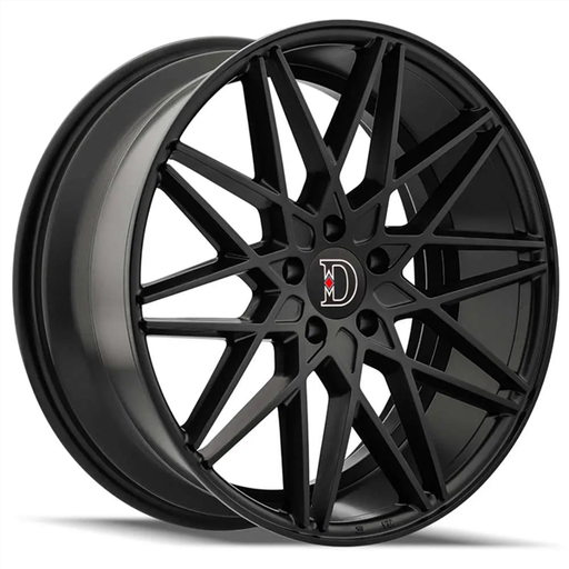 [D03775545+35SB] DEFY-WHEELS D03 SATIN BLACK 17X7.5 5X4.5 +35 +73.1