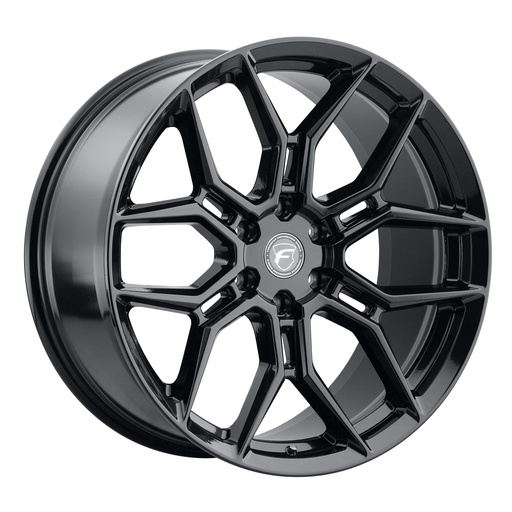 [F03120084P30] 22x10 X12 6x139.7 ET30 BS 6.68 Gloss Black 106.1