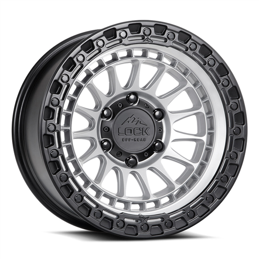 [MOJAVE-7963MSMBR12N] LOCK OFFROAD MOJAVE 17X9 6X135 -12 CB: 87.1 MATTE SILVER WITH MATTE BLACK RING