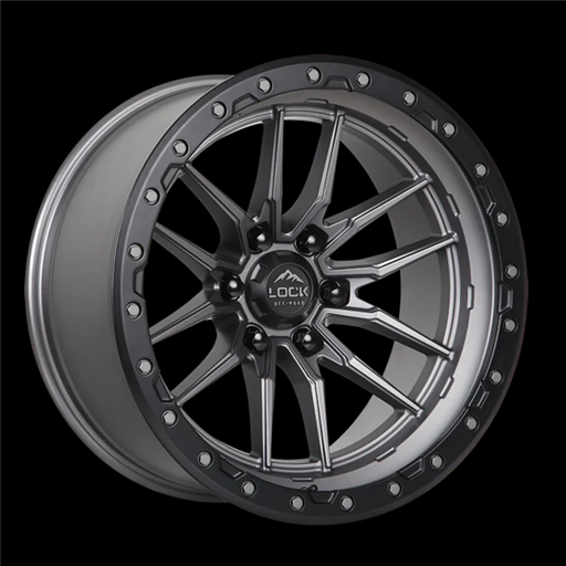 [KRAWLER-179063MGMBR] LOCK OFF ROAD KRAWLER 17X9 6X135 +1 CB 87.1 MATTE GREY WITH MATTE BLACK RING
