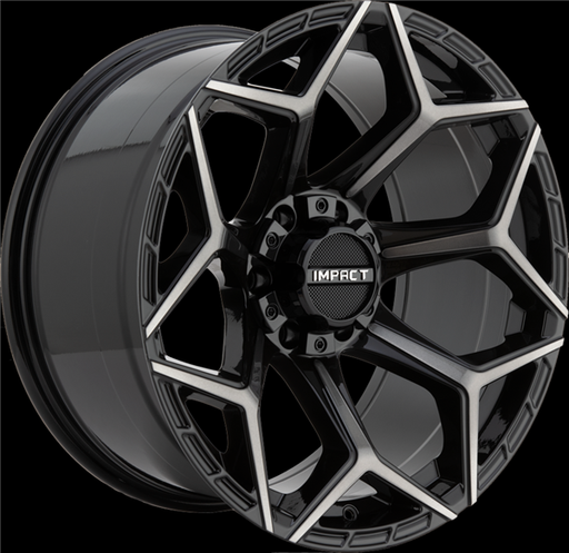 [907GBBT-21066-12] IMPACT OFF-ROAD 20X10 6X135 6X139.7 -12 CB 106.1 GLOSS BLACK MACHINED BRUSHED TINT