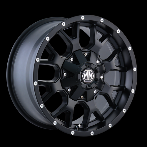 [8015-2937MB] MAYHEM WARRIOR 8015 MATTE BLACK 20X9.0 6X135/6X139.7 +0 +106