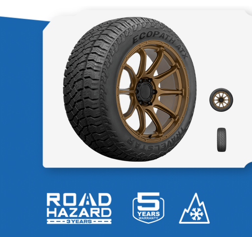 [TSATX004] 235/60R17 TRAVELSTAR ECOPATH ATX 102H A/T M+S 500A-A + ROAD HAZARD