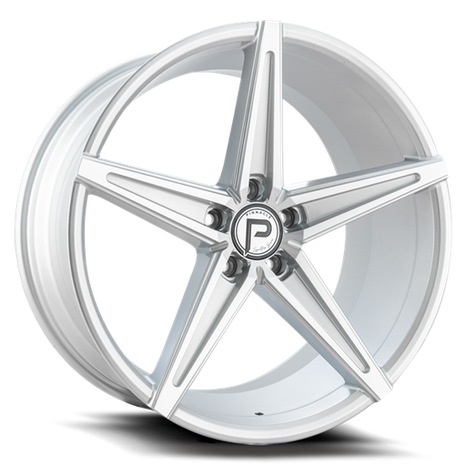 [P20220105545-40SMF] 20X10 SUPREME 5X114.3 40MM C.B 73.1 SILVER MACHINE FACE (SOLD AS STAGGERED ONLY)