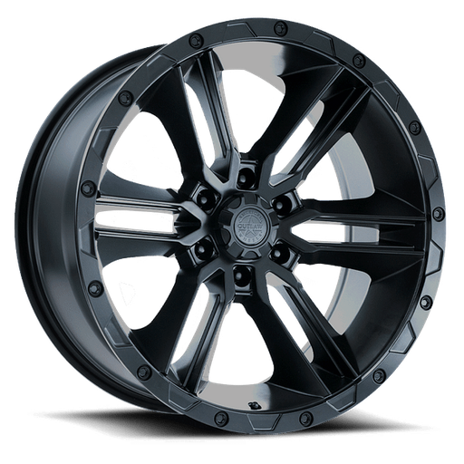 [100071] 17X8.5 AMERICAN OUTLAW RAILCAR 5X127 +0MM C.B. 71.6 SATIN BLACK