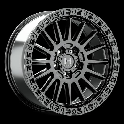 [H137-1790512745A] 17X9 HOSTILE H137 5X127 -12MM C.B 78.1MM (ASPHALT) SATIN BLACK