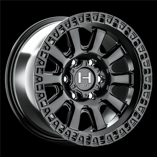 [H138-1790512745A] 17X9 HOSTILE H138 5X127 -12MM C.B 78.1 (ASPHALT) SATIN BLACK