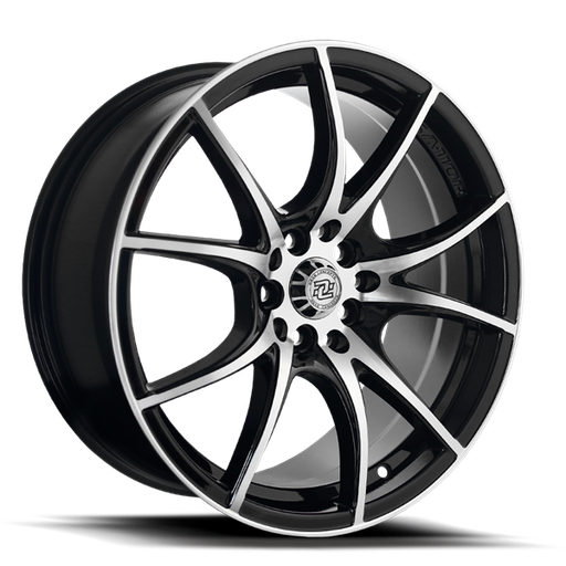 [DC27185545-35GBM] 18X8 DC27 5X114.3 35MM C.B.73.1 GLOSS BLACK MACHINE