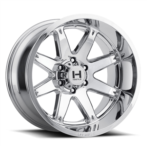 [H109-2010613547C] 20X10 HOSTILE H109 6X135 -19MM C.B 87 ARMOUR PLATED ( CHROME )