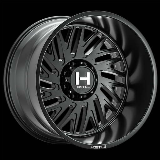 [H131-2010816547BB] 20X10 HOSTILE H131 8X165 -19MM C.B 125.2 (ASPHALT) SATIN BLACK