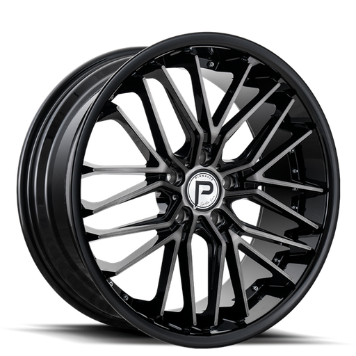 [P21420105120-40GMBL] 20X10 LEGACY 5X120 40MM C.B 72.56 GUNMETAL GLOSS BLACK LIP (SOLD AS STAGGERED ONLY)