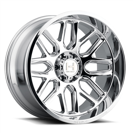 [H120-2012613547C] 20X12 HOSTILE H120 6X135 -44MM C.B 87 ARMOUR PLATED ( CHROME )