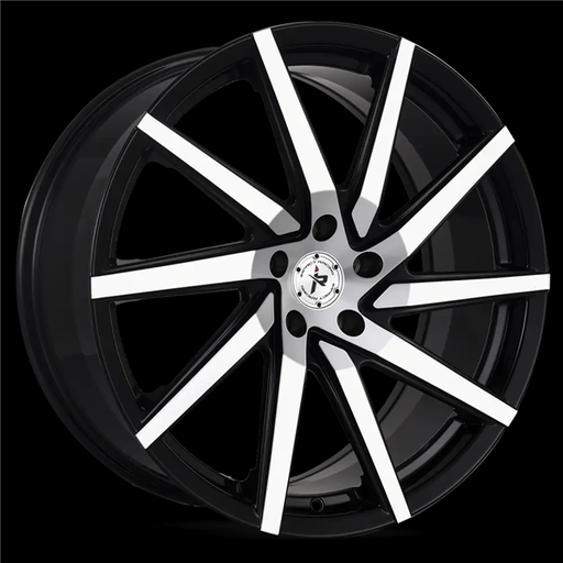 [601BMF-28513+35] 20X8.5 IMPACT RACING 601 5X120 35MM (73.1) GLOSS BLACK MACHINE FACE