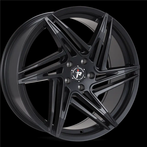 [606SB-28511+35] 20X8.5 IMPACT RACING 606 5X112 35MM (73.1MM) SATIN BLACK