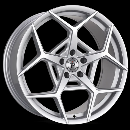 [607S-28512+35] 20X8.5 IMPACT RACING 607 5X114.3 35MM (73.1MM) ****************SILVER*******************